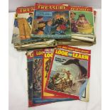A collection of Treasure and Look & Learn educational comics 1960s-70s.
