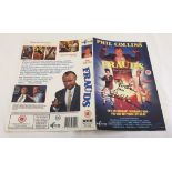 A video VHS insert from 'frauds' the film with Phil Collins signature.