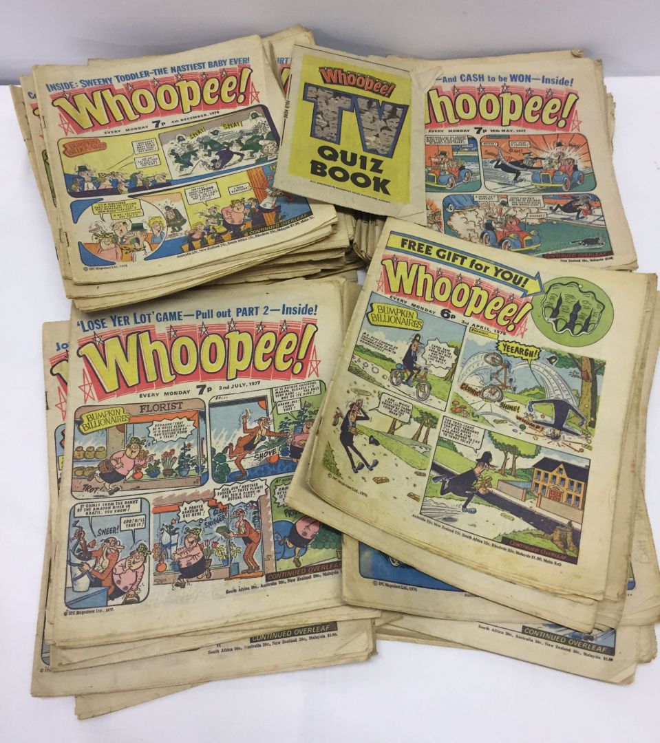 A collection of 1970's Whoopee comics.