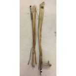 2 vintage split cane fishing rods to include a Hardy's #4 'The Perfection', 2 piece 8 foot, an