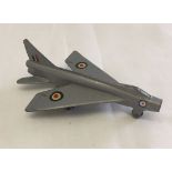 A Dinky toys P.IB Lightning fighter plane.