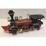 A vintage toy steam train, battery operated steam action. Promotional piece for Great Western