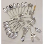 A quantity of A1 silver plated cutlery with the Seymour family (Marquis of Hertford) crest engraved.