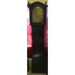 A dark wood George III long case clock by Edward Blowers of Beccles. With key & weights. In need