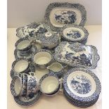 A quantity of blue & white dinner ware ceramics by Hales, Hancock & Godwin Ltd Circa 1930s '