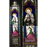 Antique stained glass window – ‘St. Mary Magdalen’ c1874 by Bazin & Latteux (Latteux-Bazin Maitres