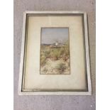 Charlotte Spears, British 1880-1914 watercolour of a windmill signed lower left. 22 x 13cm.