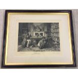 W. Dendy Sadler engraving signed in pencil. Dated 1895. 'Breach of Promise' 34 x 40cm framed and