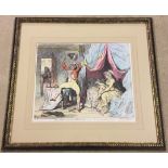 Modern limited edition James Gillray political cartoon print 'The Morning after Marriage or a