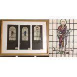 Watercolour sketches. The Virgin Mary, St. Matthew, & 'We Praise thee O God'. Florence Camm (