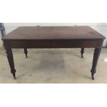 A large Victorian oak Partners desk/table. Approx 154 x 76cm.
