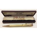 A rolled gold 'Yard-O-Lead' propelling pencil in original case.