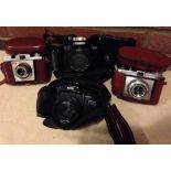 Collection of 4 35mm vintage cameras.