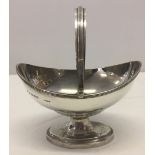 A silver bon bon dish.