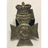 Silver King's Royal Rifle Corps 60th rifles cross belt plate. 1883-1906 pattern.