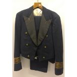 1950s RAF Group Captains mess dress uniform. Jacket, waistcoat and trousers with doctors insignia.