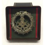 Victorian Silver The Kings Royal Rifles sweetheart brooch.