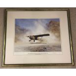 David Shepherd military aircraft Ltd Edition signed print - 653 Squadron Beaver