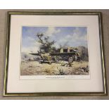 David Shepherd military aircraft Ltd Edition signed print - 654 Squadron Auster Mark III