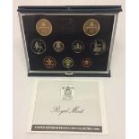 A Royal Mint proof coin collection set, dated 1989.