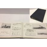 A Jane's Fighting Ships vintage hardback book dated 1943-4.