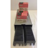 An AGFA slide box with 2 magazines & 120 glass slide mounts.