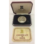 An Isle of Man silver crown, 1976 with box & CoA.