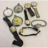 A collection of vintage non-working watches for spares or repair.