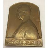 Eulalie Torrekens bronze medallion. 1903 - 1932.