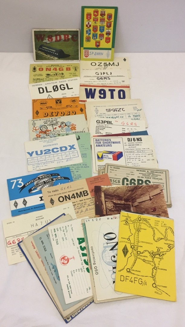 W.S.L Radio ham cards to include European.