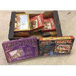 A box of 10 vintage jigsaws to include Pageant of History 'The Battle of Gettysburg'