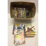 Approx 56 c1970's Commando comics with 10 other war comic books