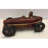 A large scale model of a vintage racing car, measures approx 53cm.