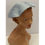 A c.1950's vintage percher hat.