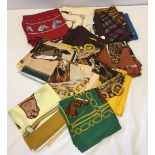 28 vintage ladies square scarves with horse designs. In never worn condition.