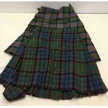 2 authentic Scottish tartan kilts by J Morrisons of Edinburgh, different tartans.