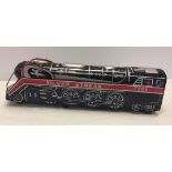 Battery operated 'Silver Streak' #3305 tinplate train by Modern Toys of Japan.