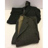 A gents vintage tweed suit and tweed trousers.