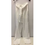 White ladies evening trousers. Jacques Vert.