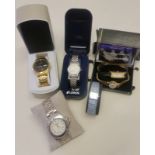 A small quantity of boxed and unboxed ladies & gents watches.