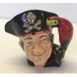 Royal Doulton medium character jug - Pirate 'Pieces of Eight' in rare alternative colourway.