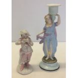 2 Continental porcelain figures.