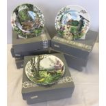 8 boxed Wedgwood ornamental plates with certificates.