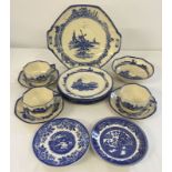 A small collection of Royal Doulton Norfolk pattern tea wares.
