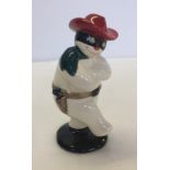Royal Doulton Snowman 'Cowboy' 'Not produced for sale' figure in rare alternative colourway.
