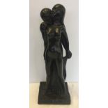 Gesso statue " The Lovers", signed Leonard art 1967.