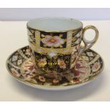 A 1910 Royal Crown Derby Cup and saucer # 3Y88.