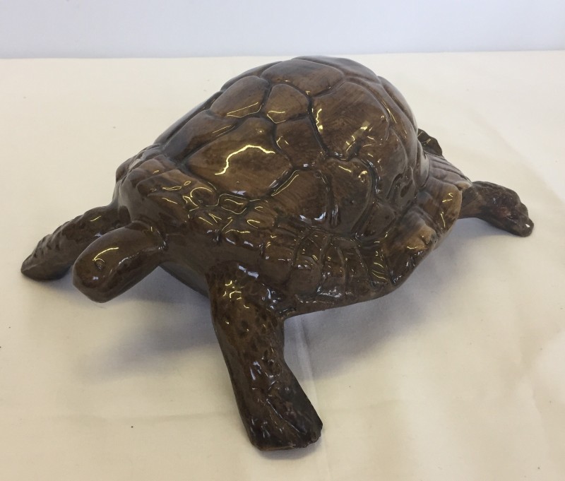 Large vintage ceramic tortoise.