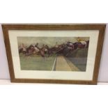 Limited edition Cecil Aldin print 'The Grand National - The First Open Ditch'.