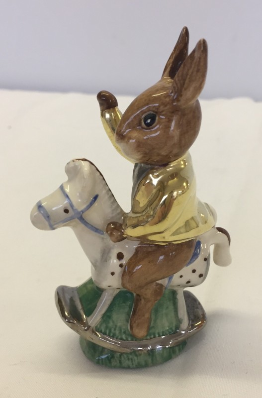 Royal Doulton Bunnykins 'Tally Ho' in rare alternative colourway.